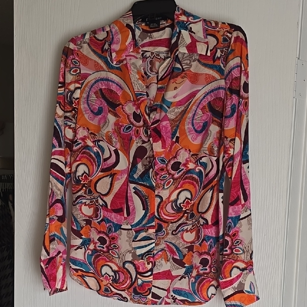 Etcetera, NEW, Colorful Paisley Women's Blouse, 4